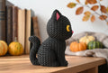 3D pletená figúrka Black Cat Halloween