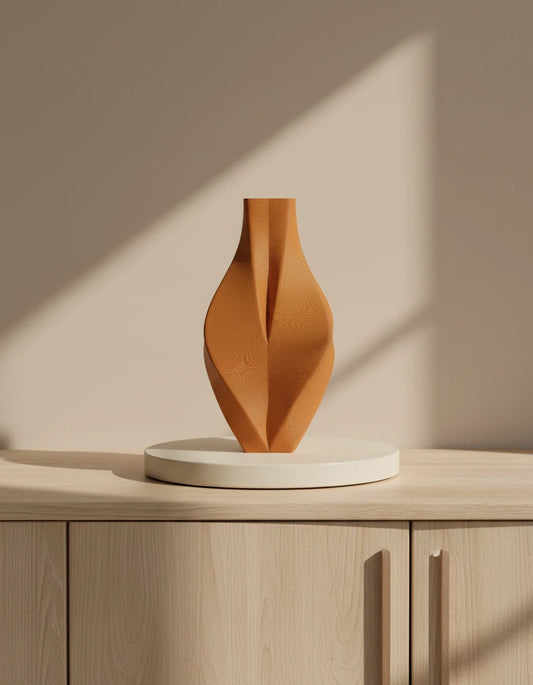 Modern Vase – plná vlnitá váza