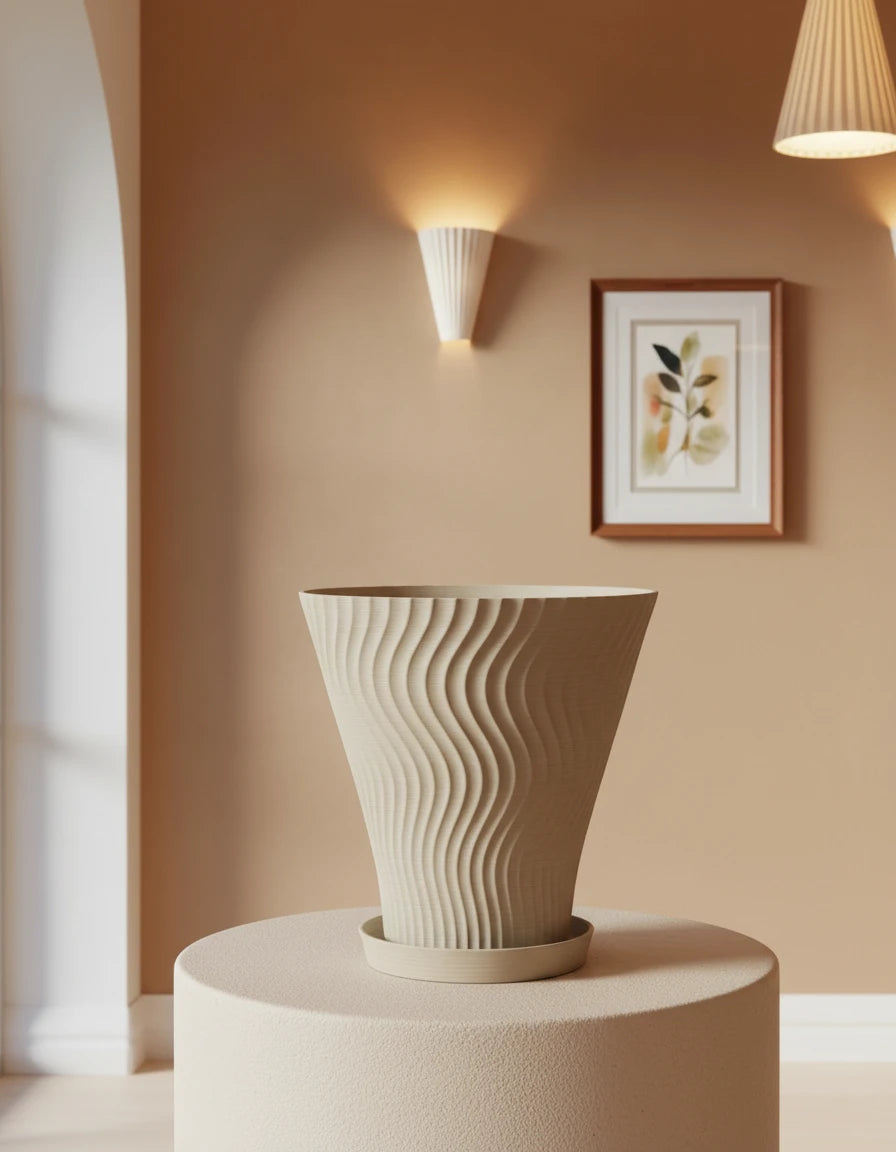 Kvetináč Scandi-Style Rippled