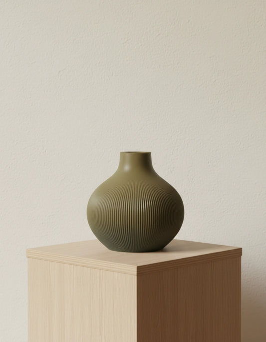 Textured Vase – jemne štruktúrovaná okrúhla váza