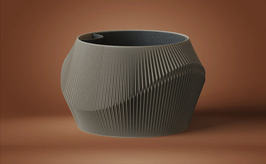 Wavy Facade – Japandi kvetináče s parametrickým reliéfom