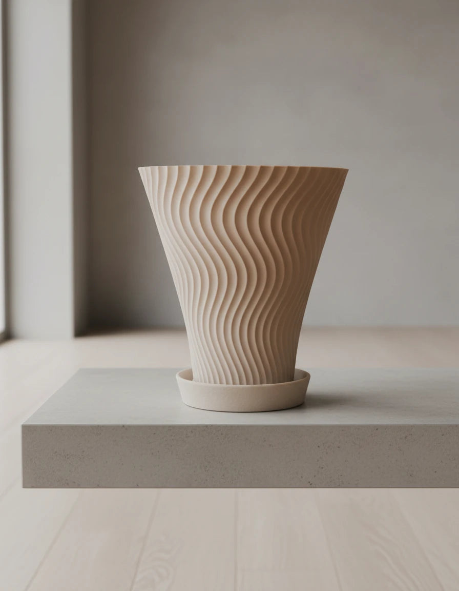 Kvetináč Scandi-Style Rippled