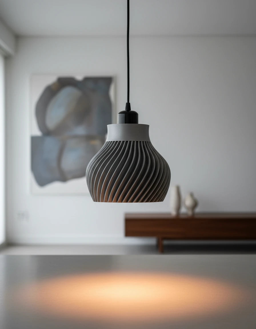Závesná lampa Ridged