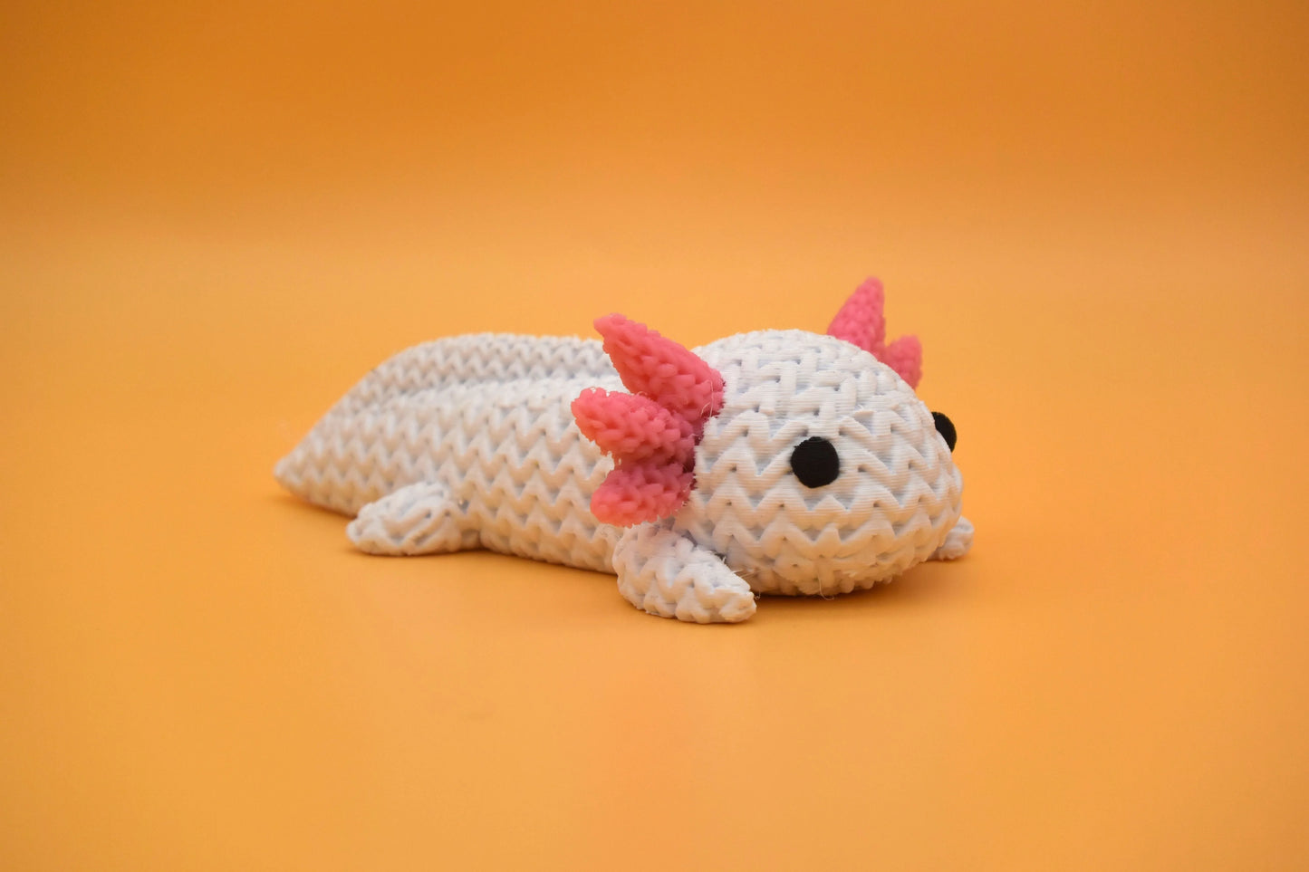 Pletený axolotl