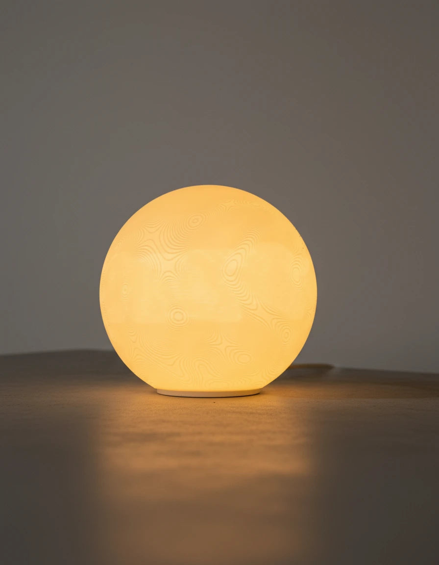 Landscape Sculpted Lamp – organická 3D lampa LEORA od Printhia, pohľad 1