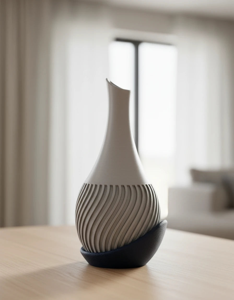 wavy vase · wrap around plate