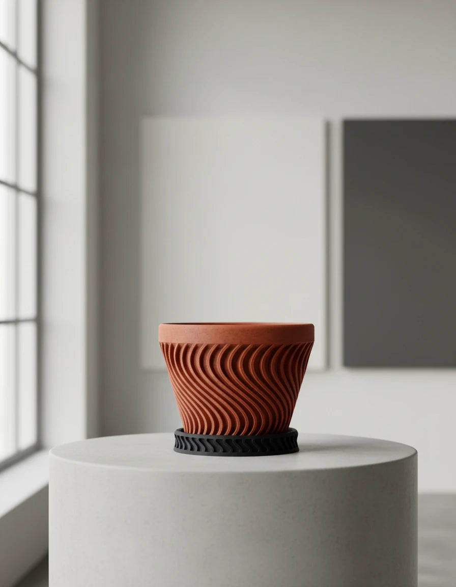 axis · pot with plate