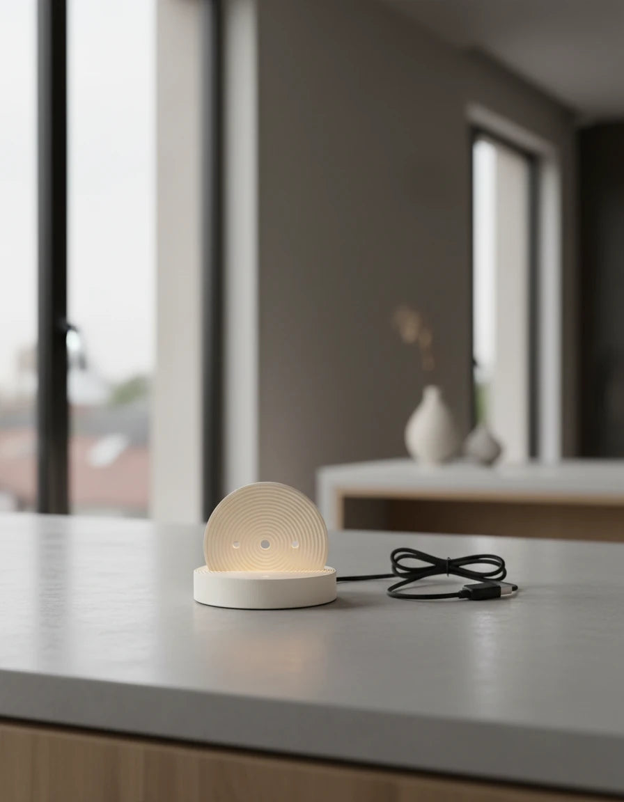 USB LED modul pre 3D tlačené lampy a dekorácie – teplá biela, 5V / 3W – dizajnová 3D lampa od Printhia, pohľad 2