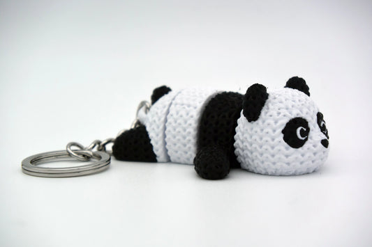 Pletená pohyblivá panda