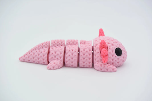 Pletený pohyblivý axolotl