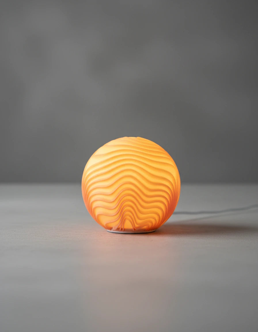Leora Dune Sphere Lampa – organická 3D lampa LEORA od Printhia, pohľad 2