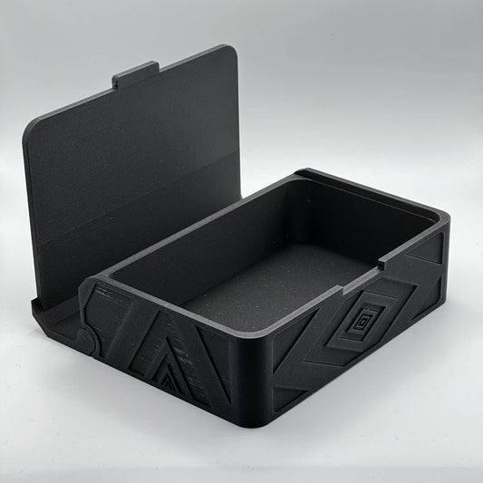 hinged box with pattern