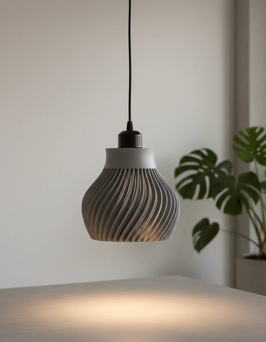 Závesná lampa Ridged