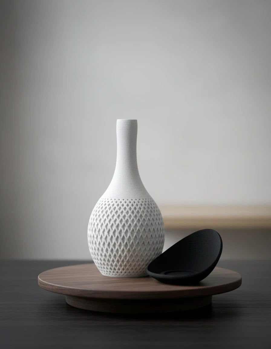polygon vase · wrap around plate