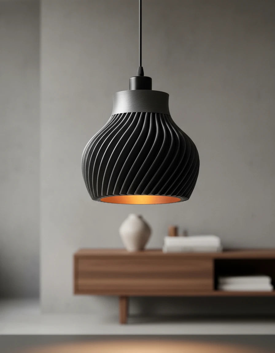 Závesná lampa Ridged
