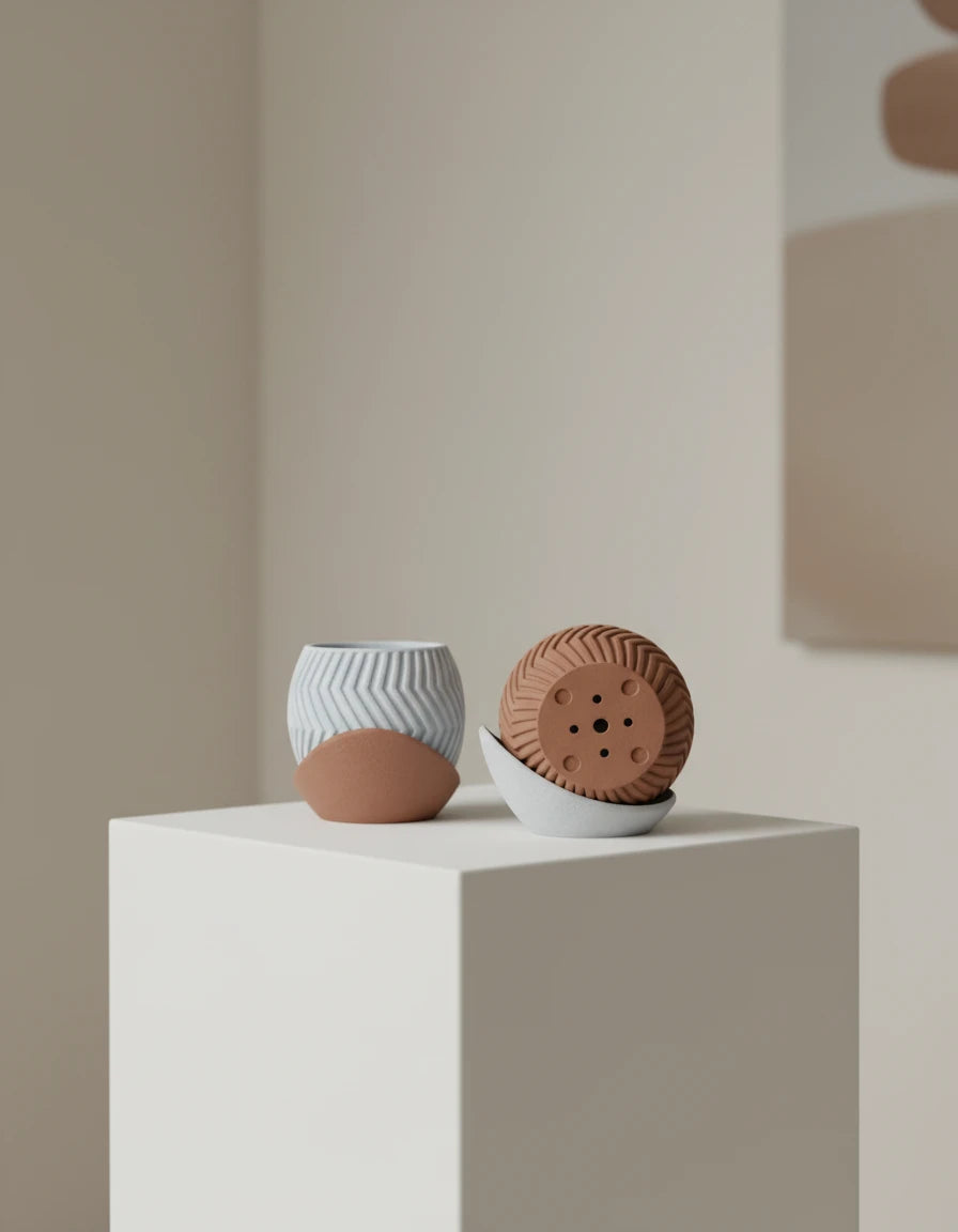 zig zag planter · wrap around plate