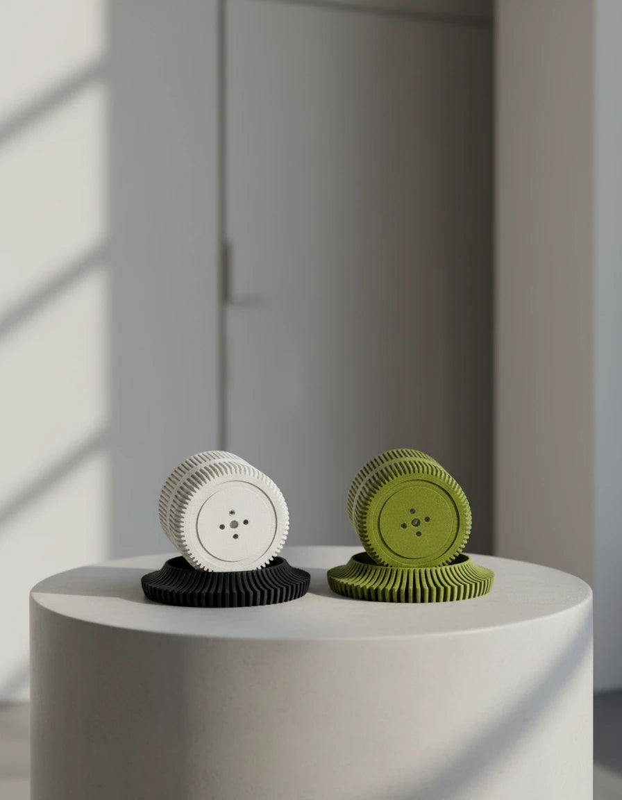 planter pot · ribbed plate