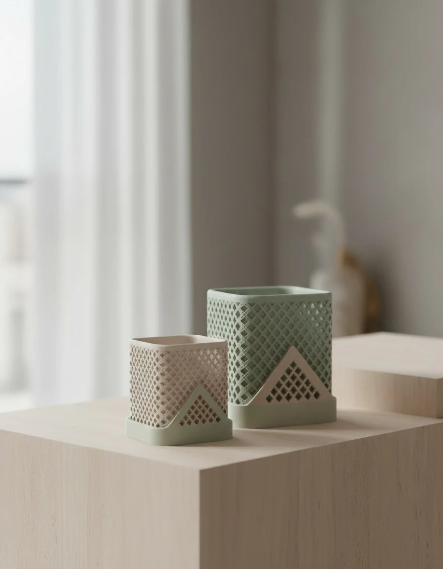 squared polygon planter · polygon plate