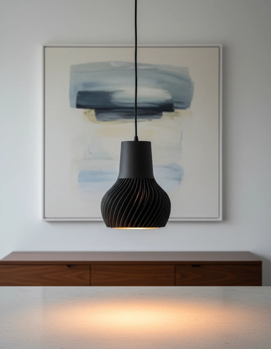Závesná lampa Ridged