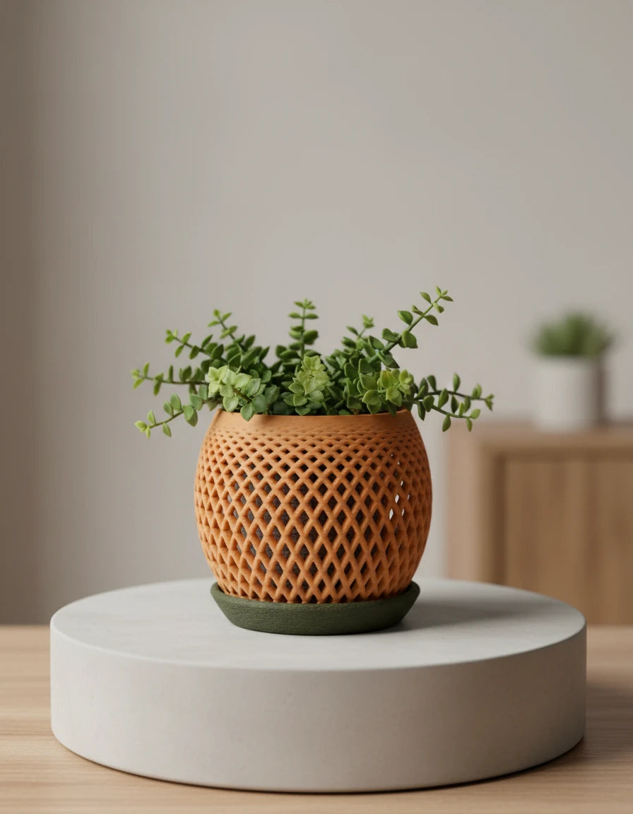 polygon · orchid planter