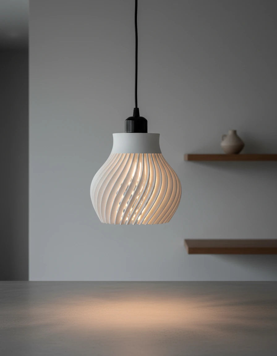 Závesná lampa Ridged