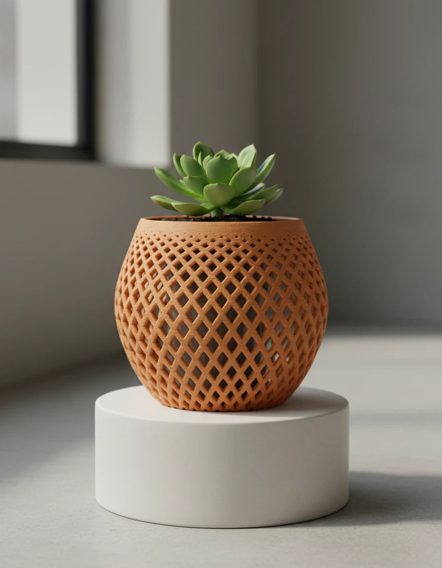 polygon · orchid planter