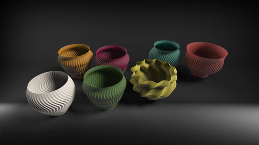 Elegant Planter – kvetináč s vlnitým reliéfom