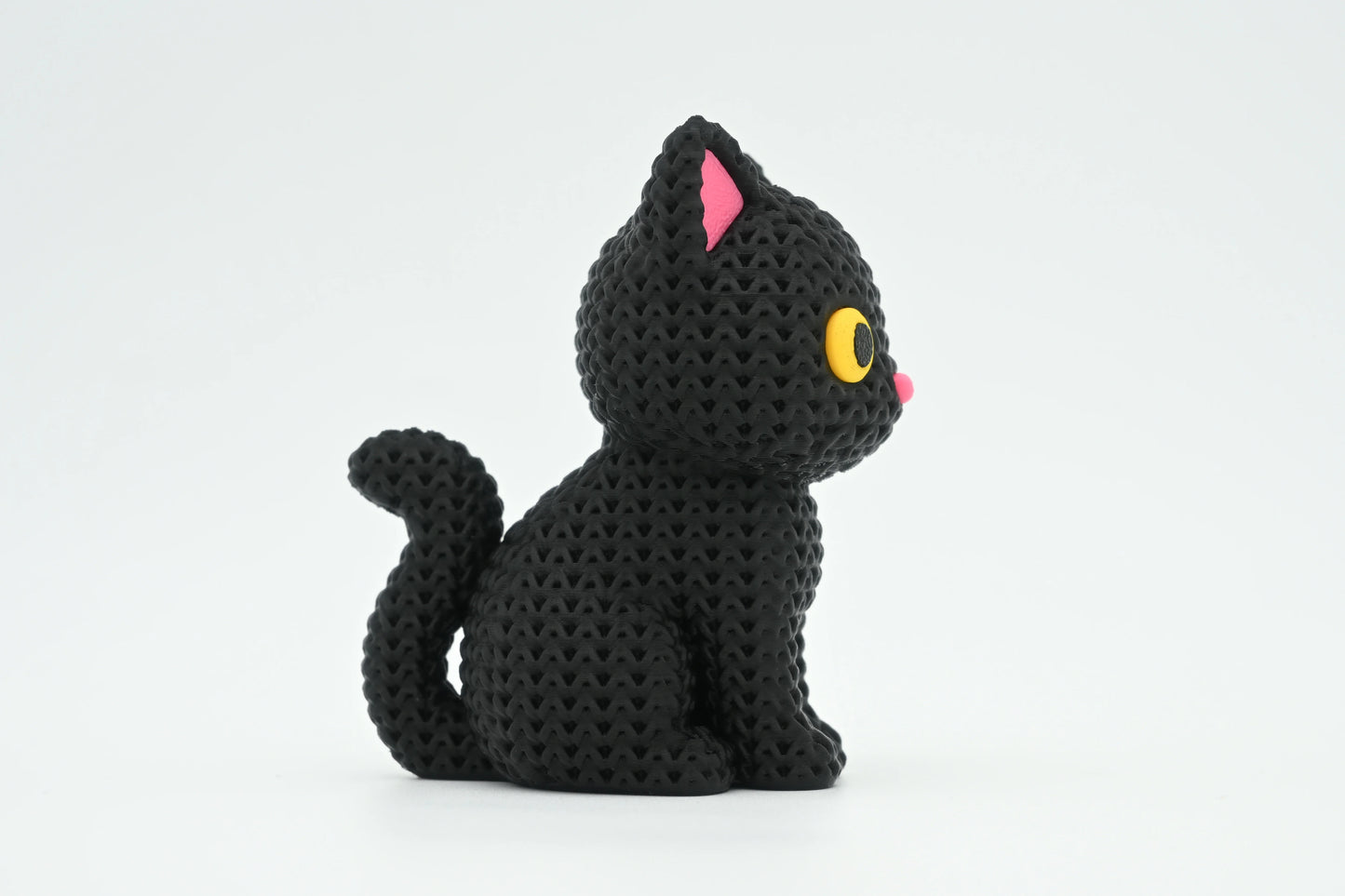 Pletená figúrka Black Cat Halloween