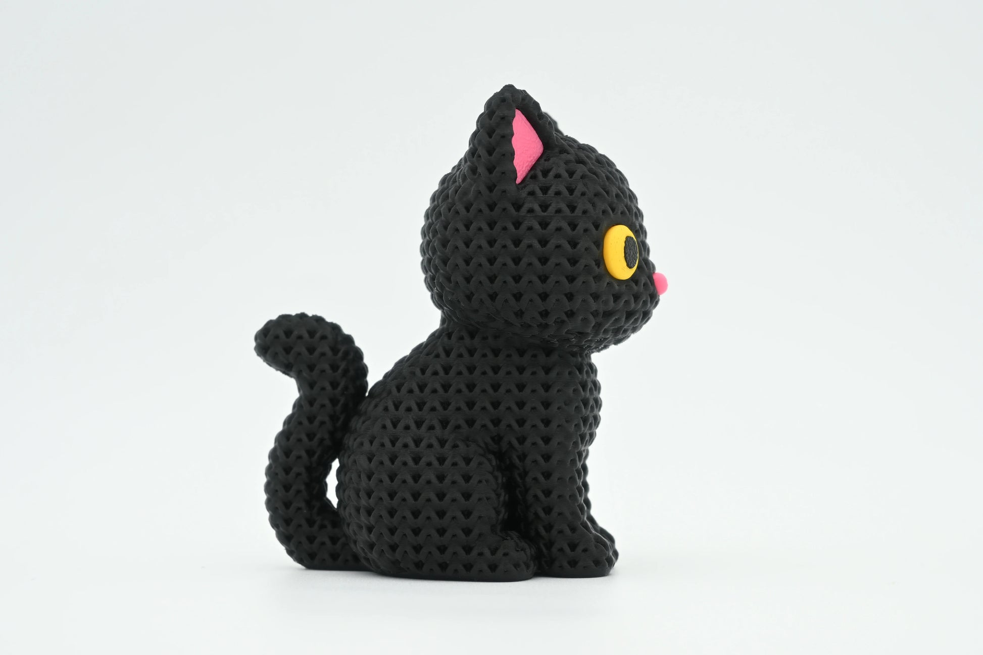 Pletená figúrka Black Cat Halloween