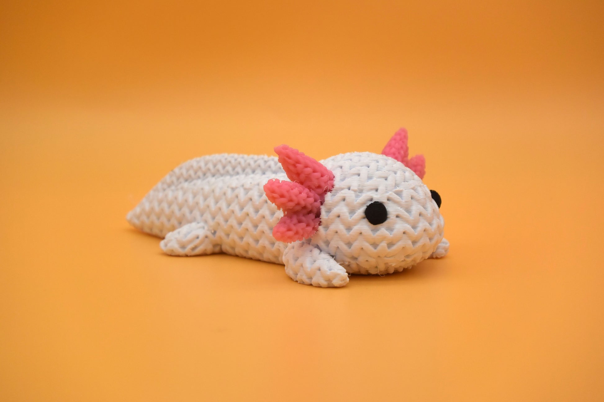 Pletený axolotl