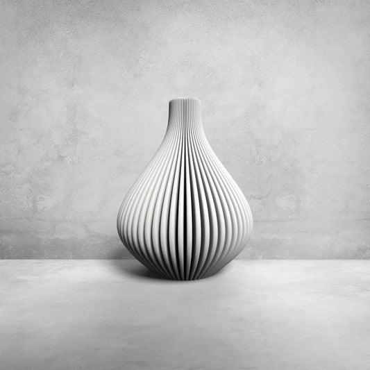 Serenity Wave – rebrovaná dekoratívna váza
