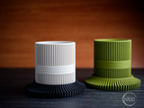 planter pot · ribbed plate