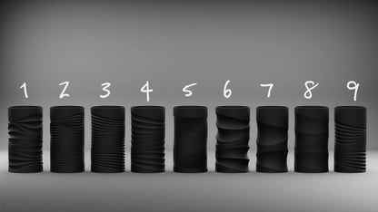 Parametric Flow – organizér s vlnitým vzorom