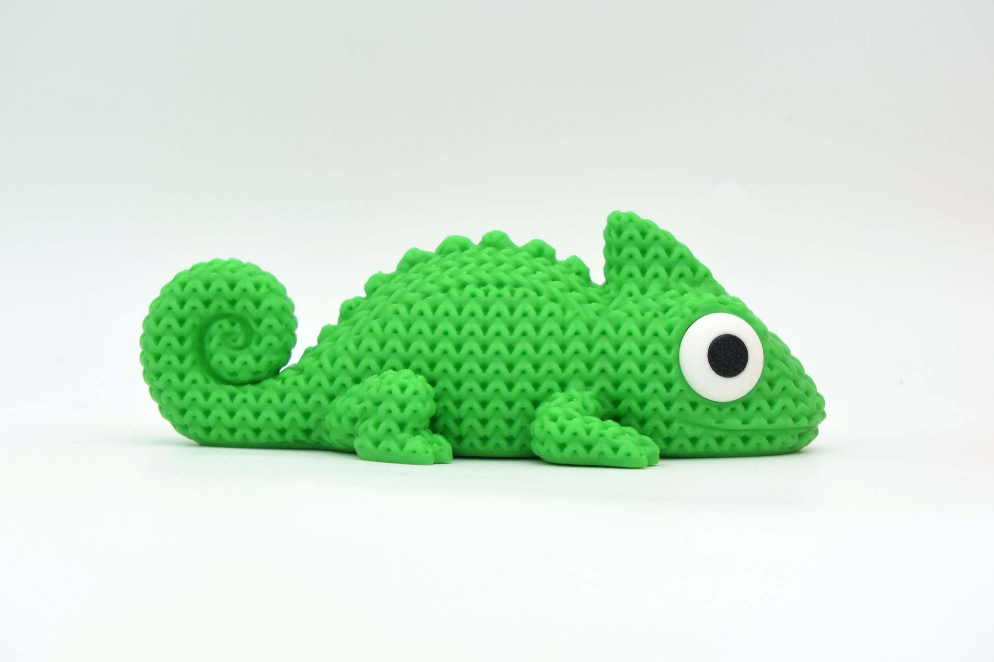 Pletený chameleón
