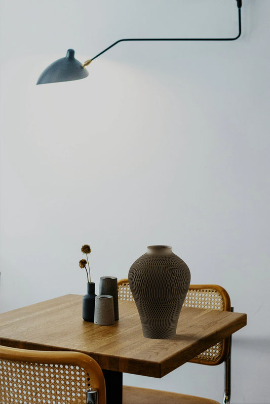 Organic Silhouette – sochárska váza s diamantovým vzorom