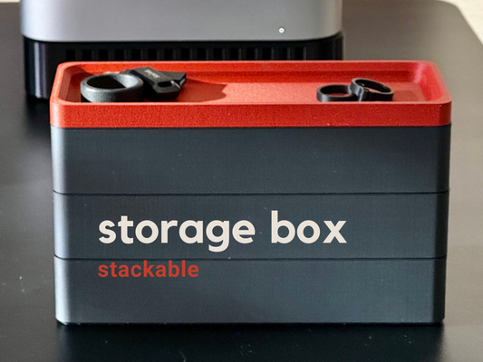 stackable storage box with japanese influence