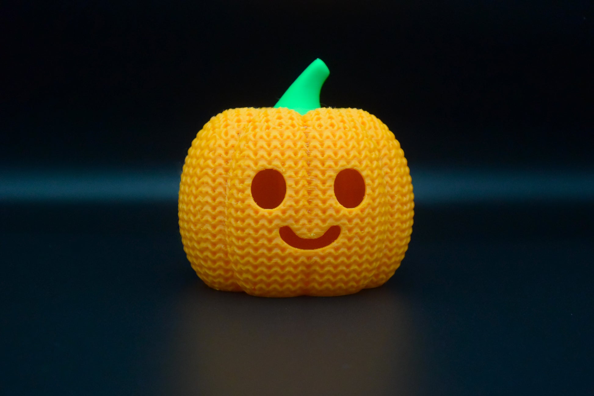 Pletená halloweenska tekvica Jack-O-Lantern