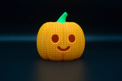 Pletená halloweenska tekvica Jack-O-Lantern