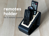 remotes holder with inserts