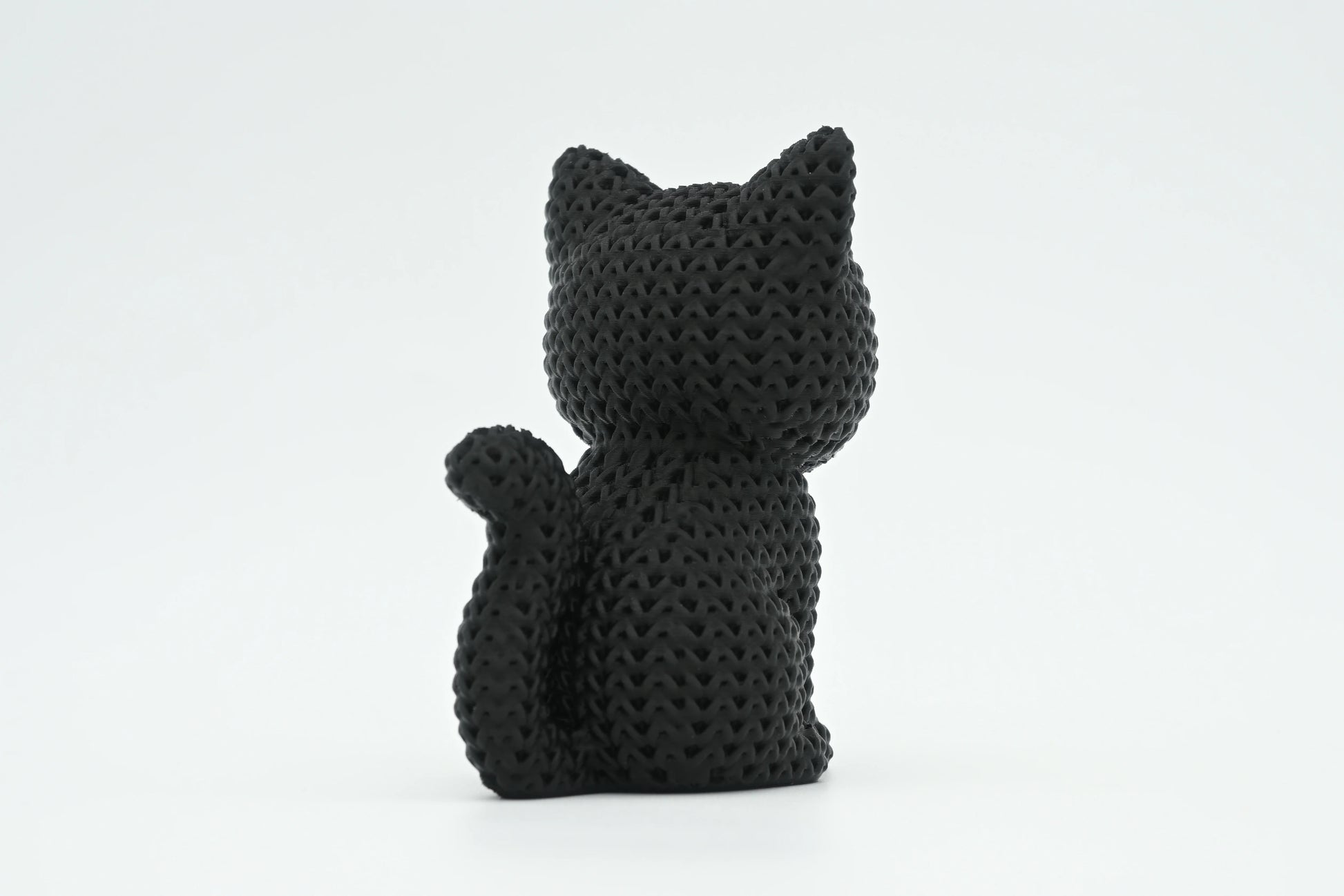 Pletená figúrka Black Cat Halloween