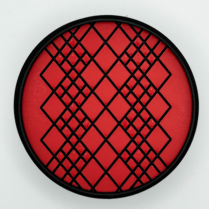 stackable coasters with pattern design