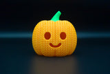 Pletená halloweenska tekvica Jack-O-Lantern