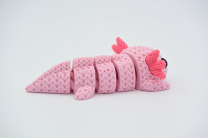 Pletený pohyblivý axolotl