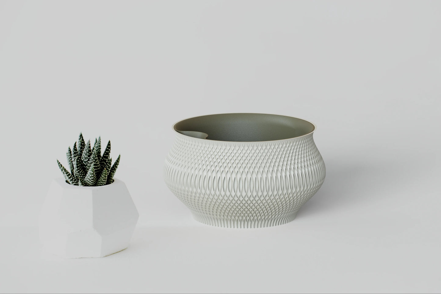 Woven Texture – pletený kvetináč s vložkou