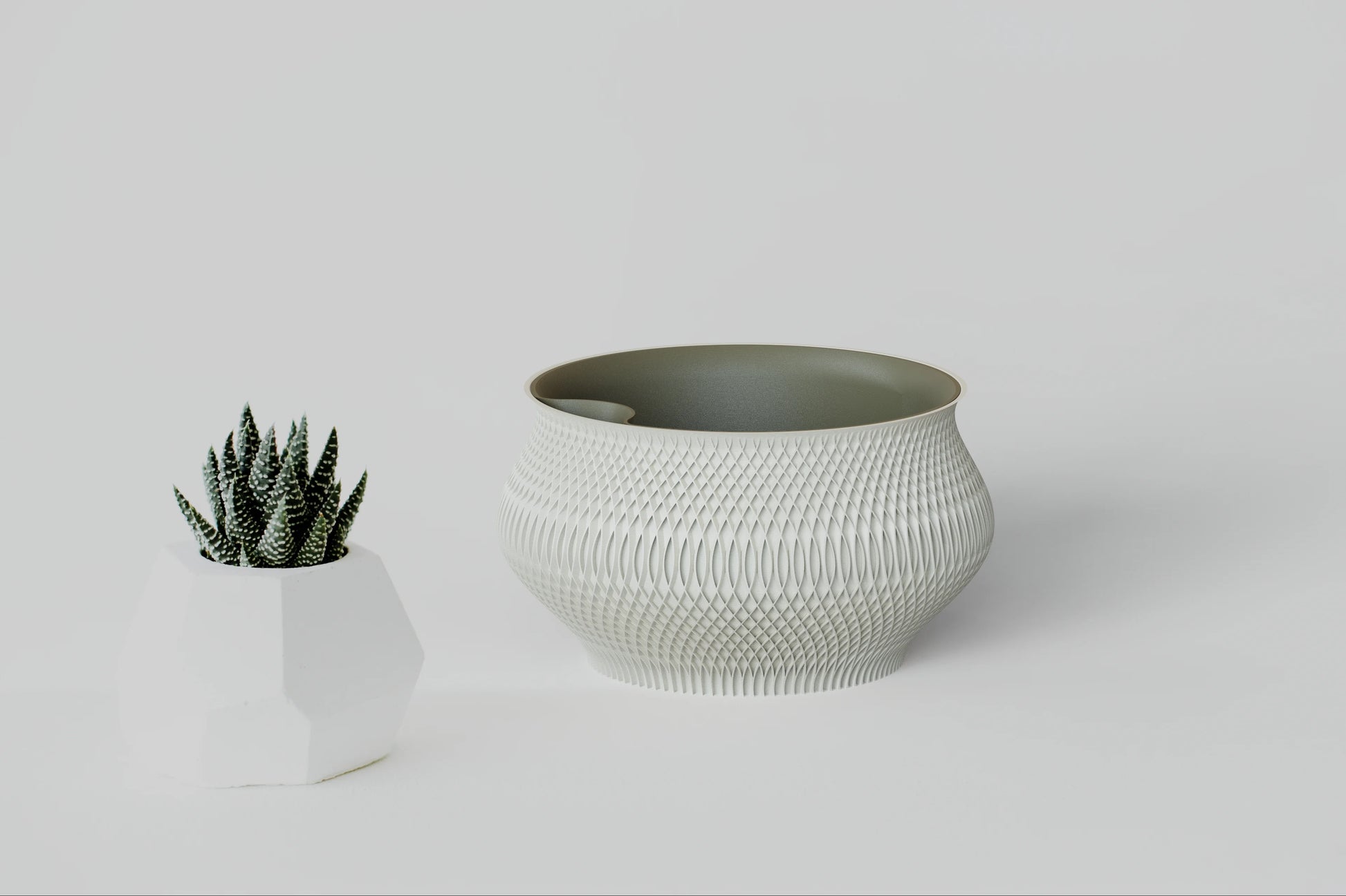 Woven Texture – pletený kvetináč s vložkou