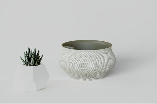 Woven Texture – pletený kvetináč s vložkou
