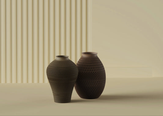 Organic Silhouette – sochárska váza s diamantovým vzorom