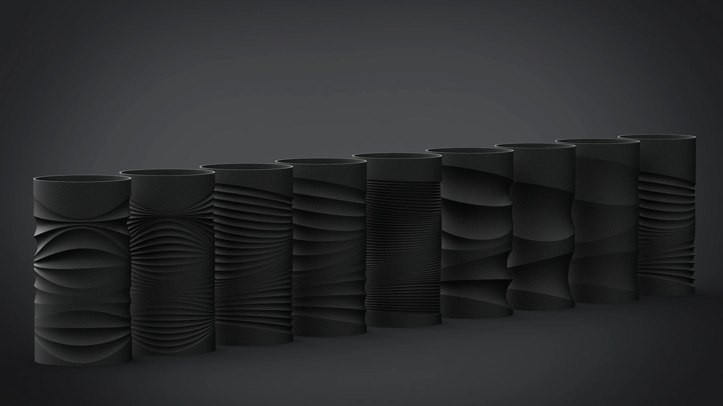 Parametric Flow – organizér s vlnitým vzorom