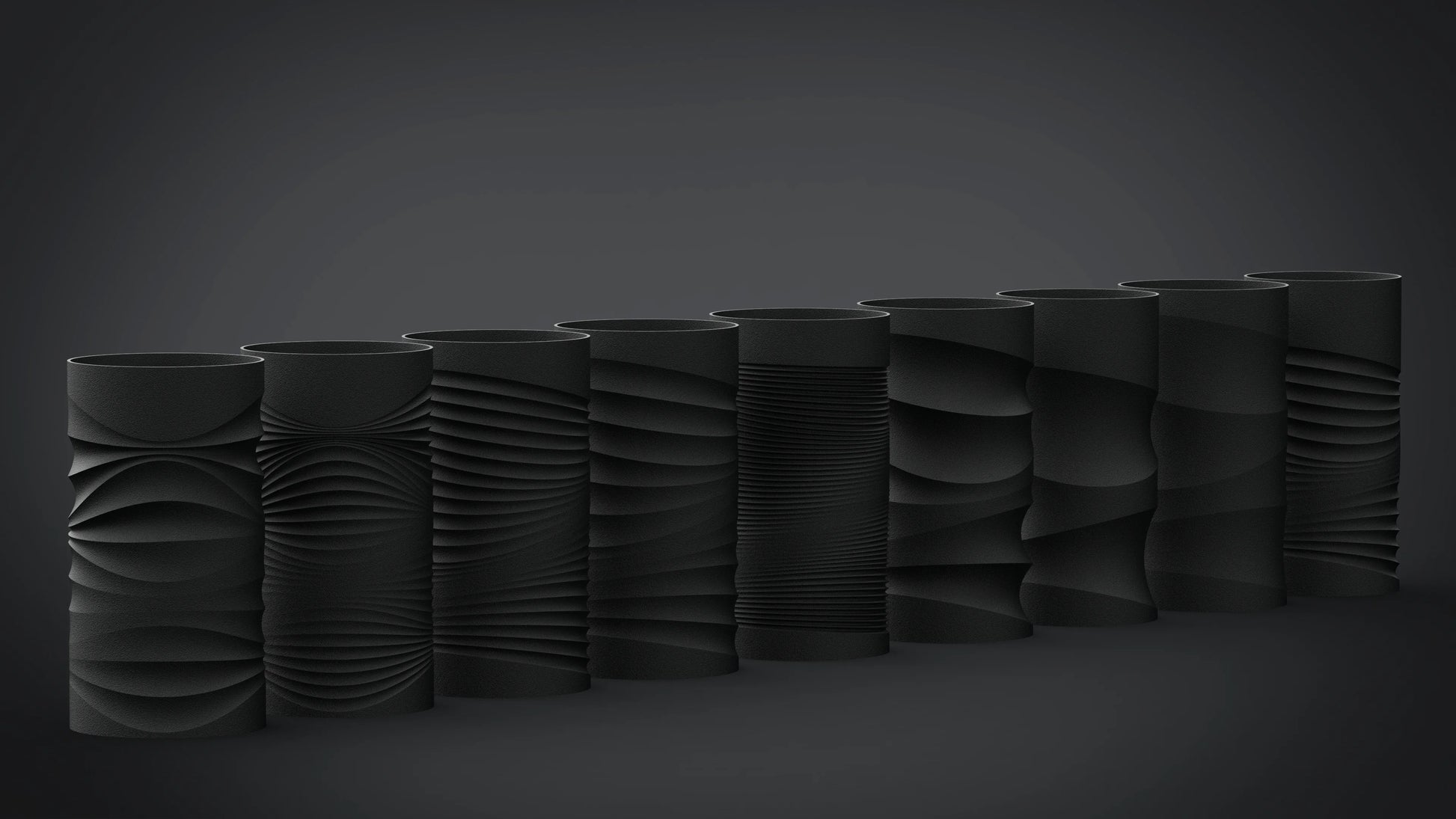 Parametric Flow – organizér s vlnitým vzorom