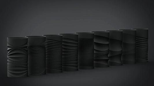 Parametric Flow – organizér s vlnitým vzorom
